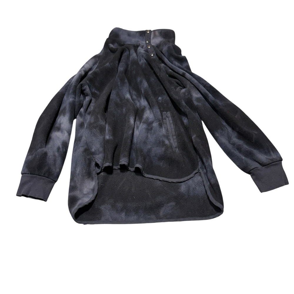 GreenTea Black and Gray Fleece Jacket